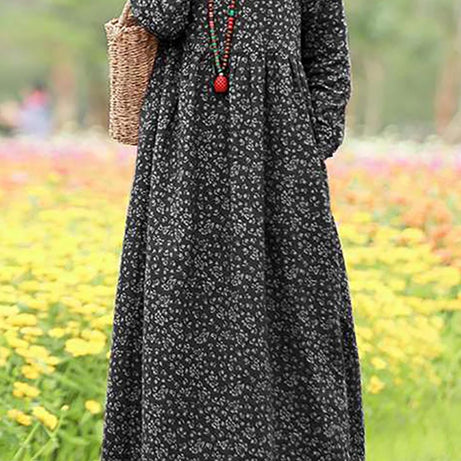 Robe Longue Manche Longue Bohème - Albane