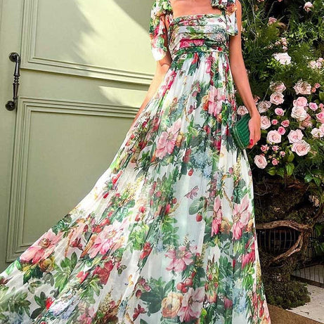 Romantisches langes Bohemian-Kleid - Grace