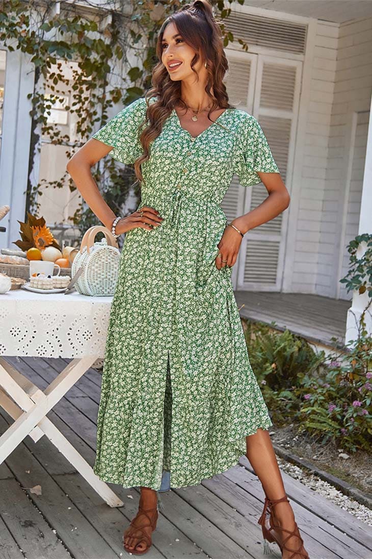 Robe Longue Vintage Bohème - Léopoldine