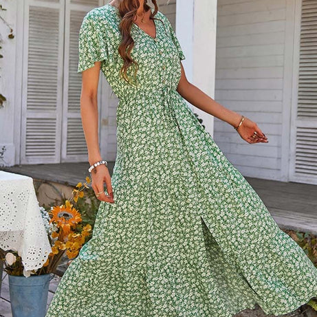 Robe Longue Vintage Bohème - Léopoldine