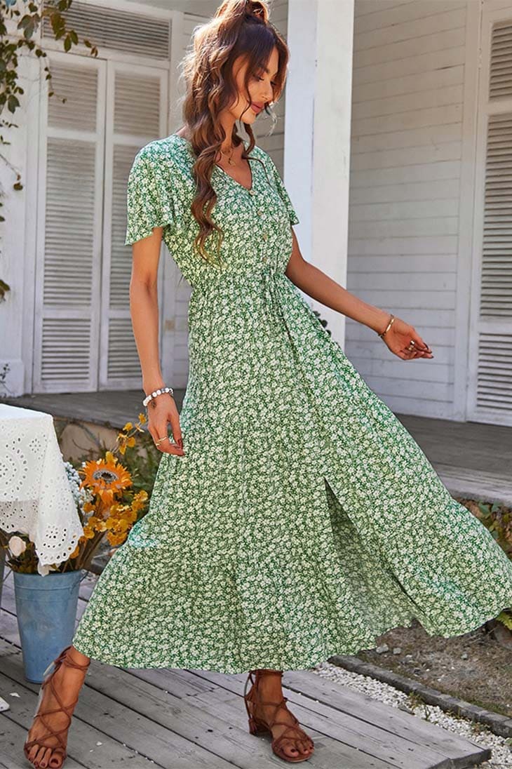 Robe Longue Vintage Bohème - Léopoldine