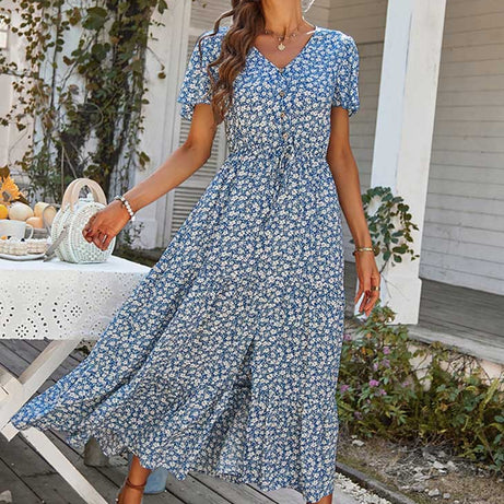 Robe Longue Vintage Bohème - Léopoldine
