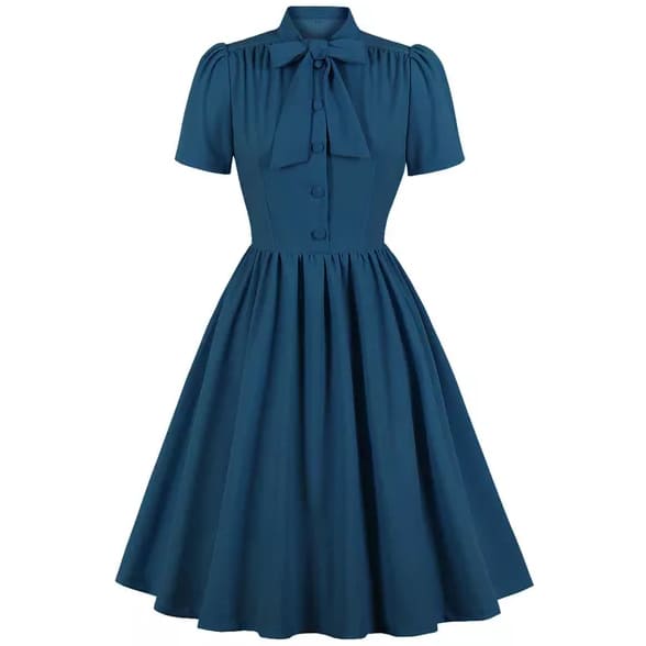 Elegantes Vintage-Schleifenkleid