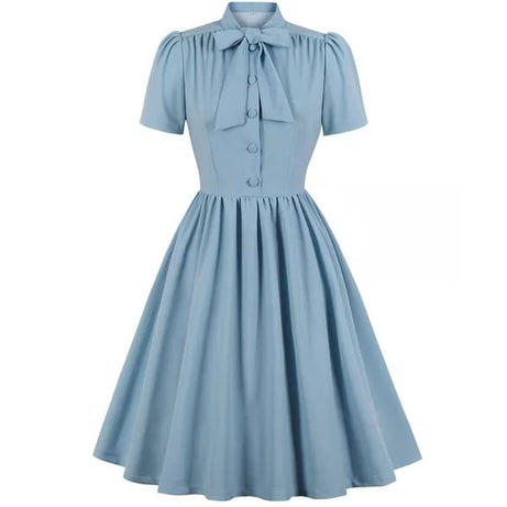 Robe vintage Élégante à Nœud