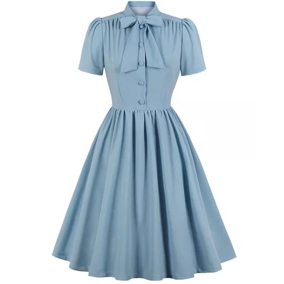Elegantes Vintage-Schleifenkleid