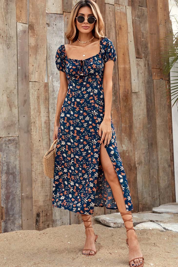 Romantisches Bohemian-Chic-Kleid - Clotilde