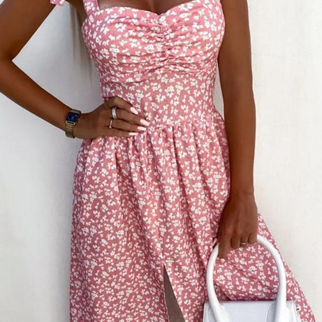 Robe Rose Bohème Chic - Irma