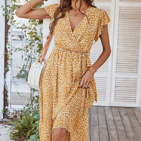 Robe Bohème Chic Rose Poudre - Claire