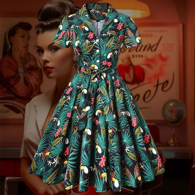 Robe vintage Tropicale