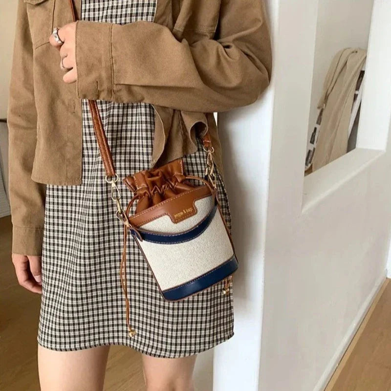 Sac à main seau beige clair tendance