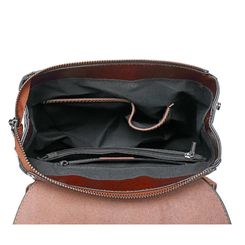 Sac à main à dos cuir femme