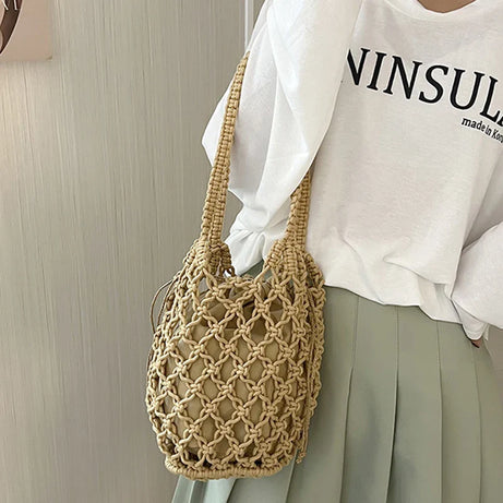 Sac Femme Seau Design de Filet
