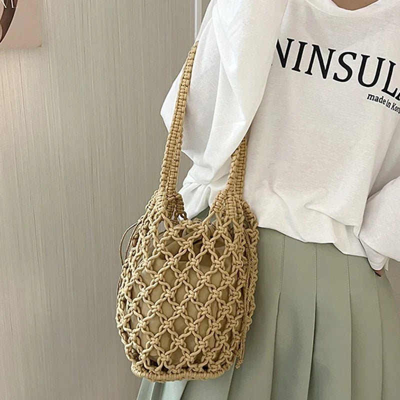 Sac Femme Seau Design de Filet