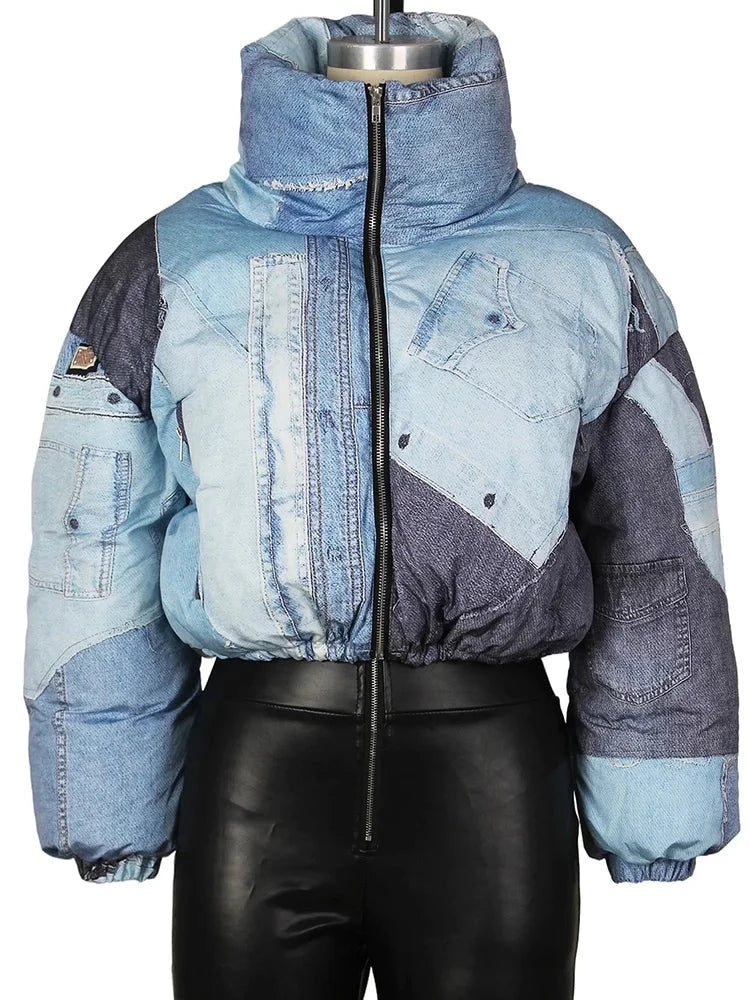 DOUDOUNE EN DENIM DOUBLE DUVET