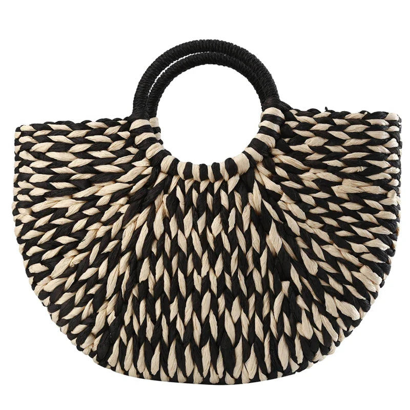Sac à main paille tressée