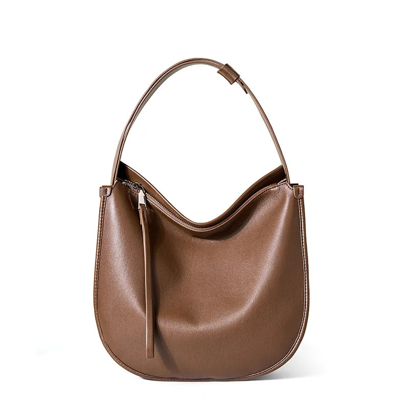 Sac à main cuir marron bandoulière