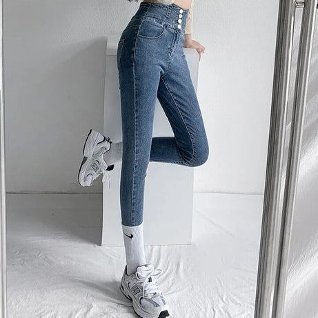 Jean crayon Vintage pour femmes Zocker