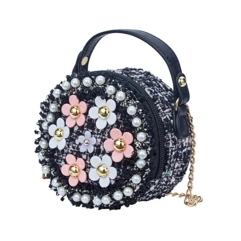 Sac à main fillette perle