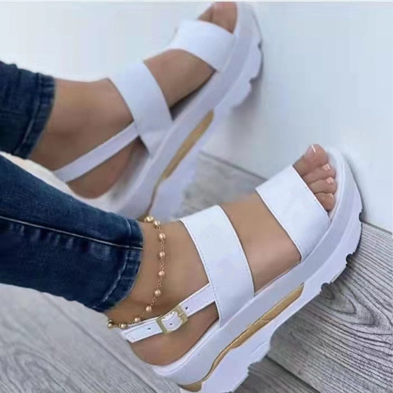Sandales À Talons Décontractée pour femmes - Mujer