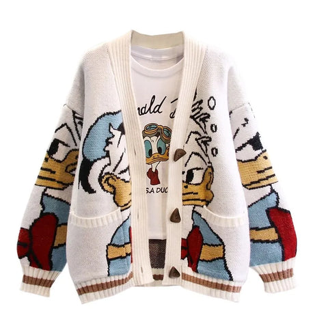Donald-Cartoon-Jacke für Damen