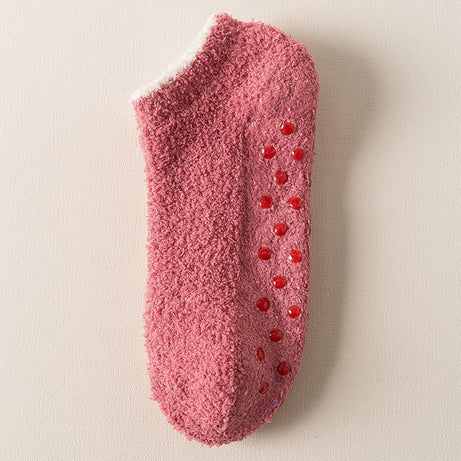 Chaussettes femme antidérapantes moelleuses