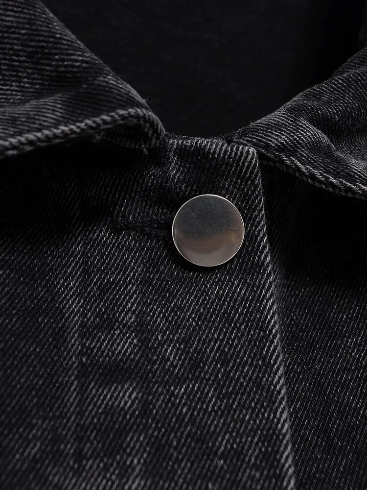 Veste en jean noir Rodéo