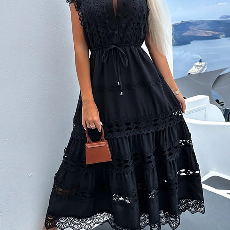 Robe bohème évidée pour femme Valve