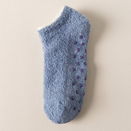 Chaussettes femme antidérapantes moelleuses
