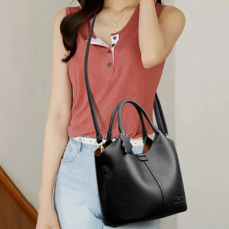 Sac à Main Noir Luxe avec Bandoulière
