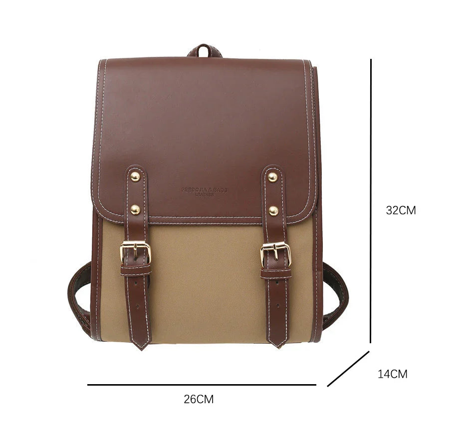 Sac Cartable Femme de Style Rétro