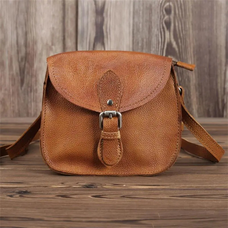 Sac Besace Cuir Femme Vintage