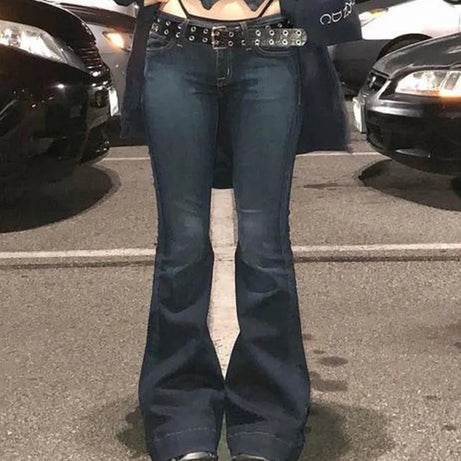 Jean évasé Y2K pour femme Yacky