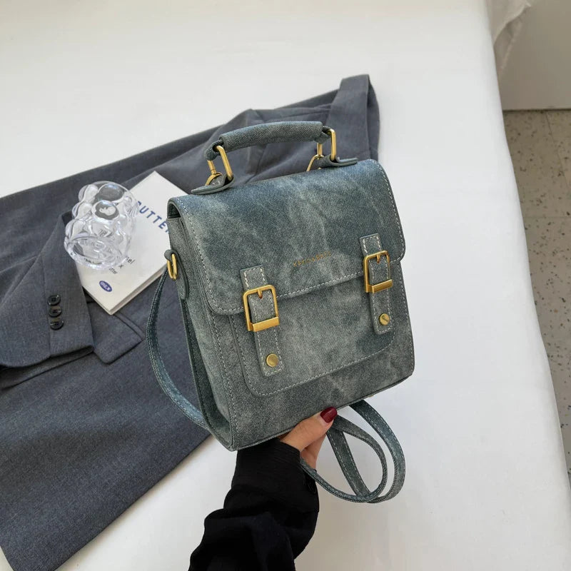 Sac Cartable Femme Bleu Design Élégant