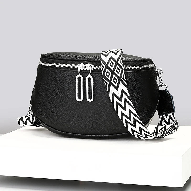 Sac à main banane cuir femme