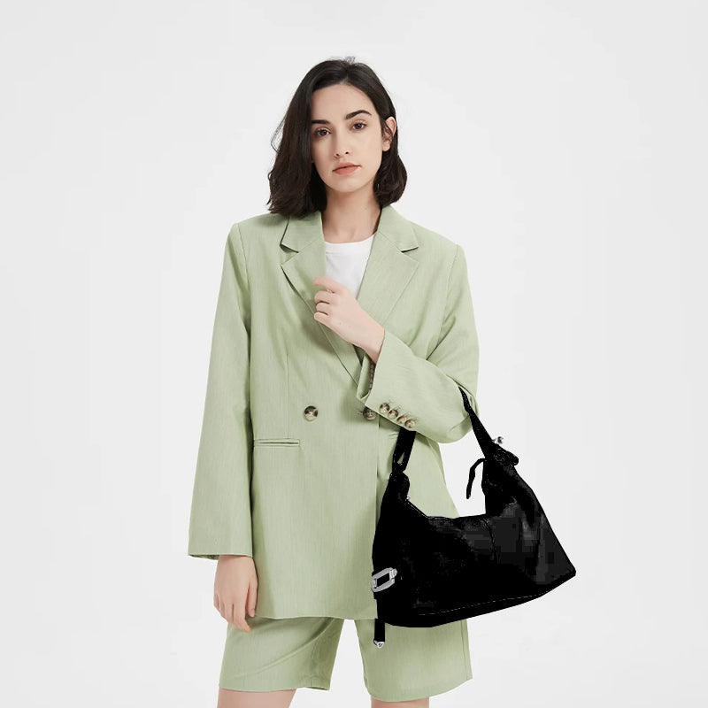 Sac à main cuir noir souple