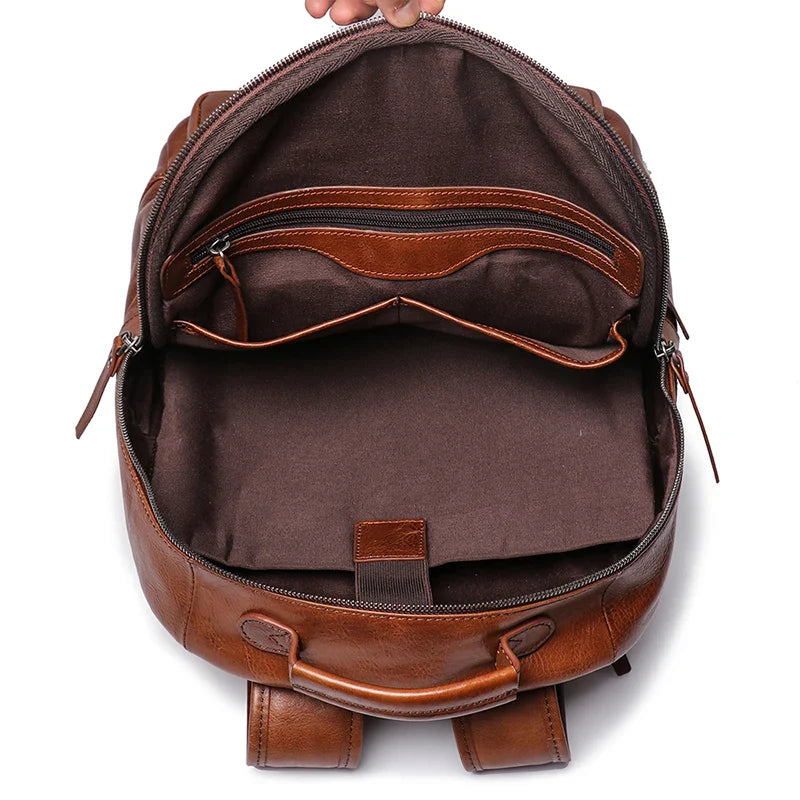 Sac à main à dos cuir homme