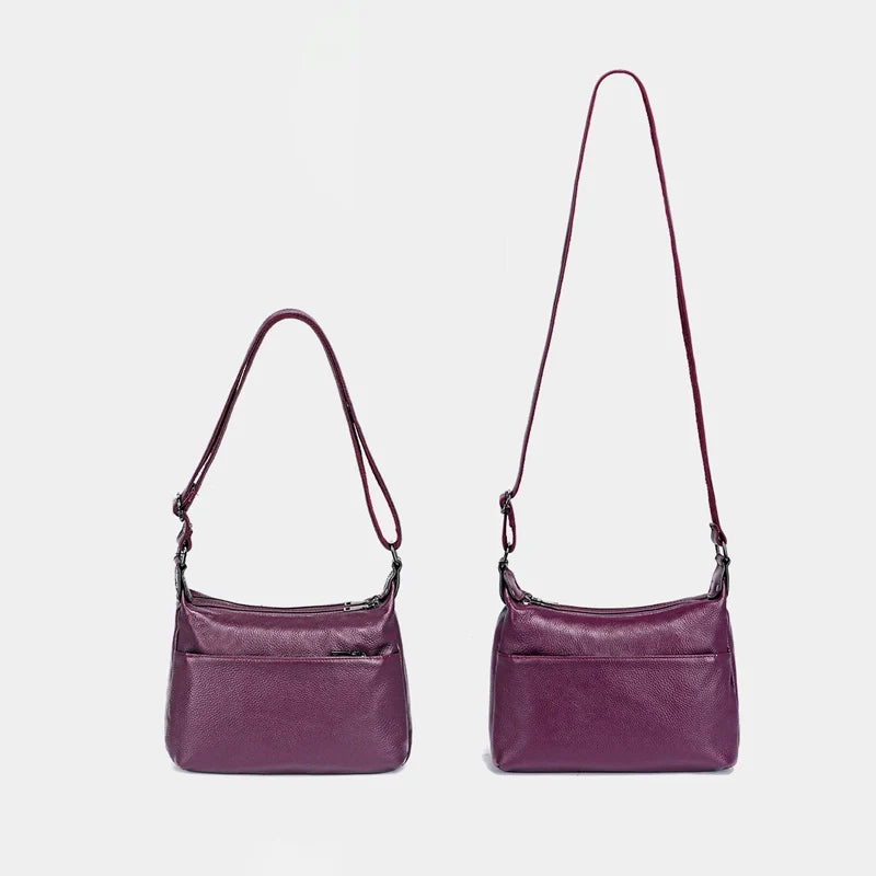 Sac à main cuir souple bandoulière femme
