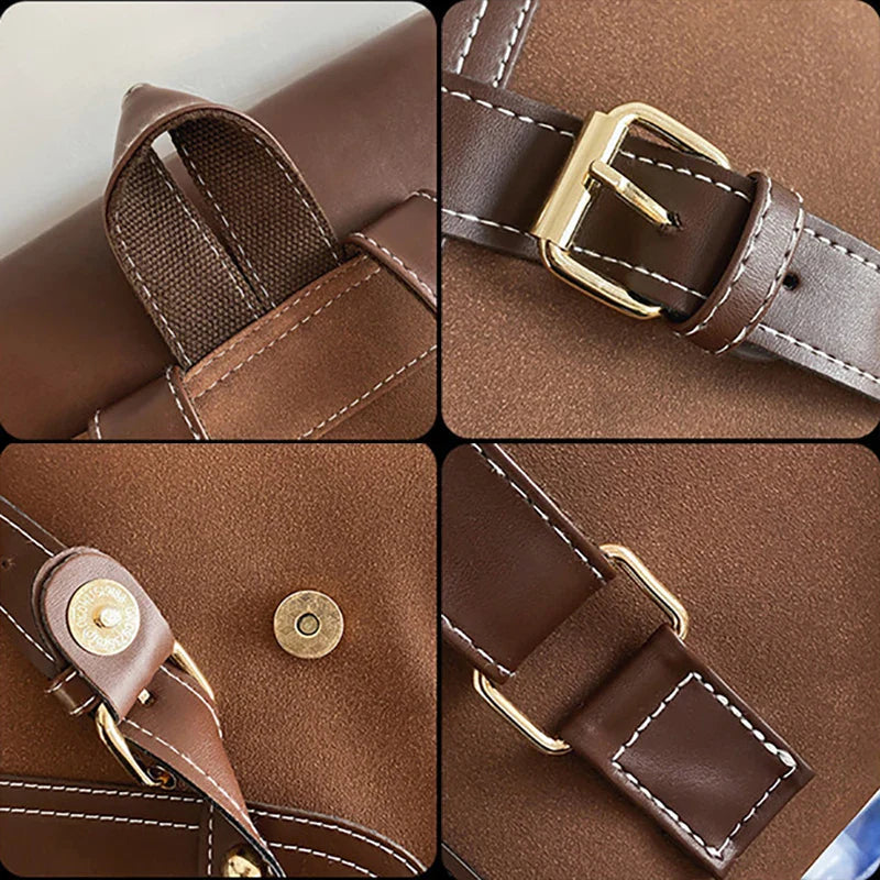 Sac Cartable Femme de Style Rétro