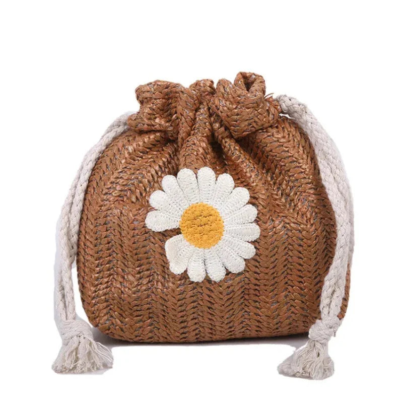 Sac Femme Bourse avec Pâquerette