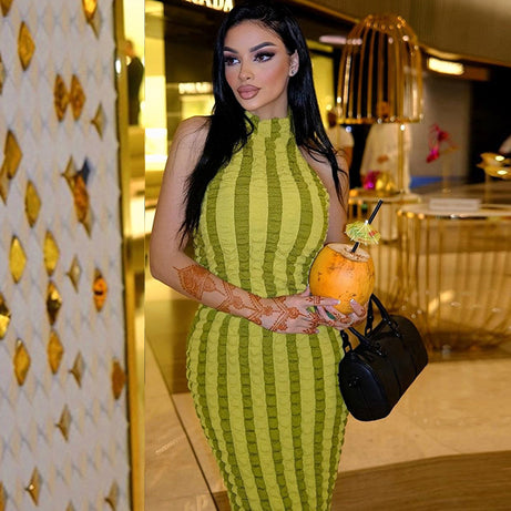 Langes rückenfreies Kleid für Damen – Kell