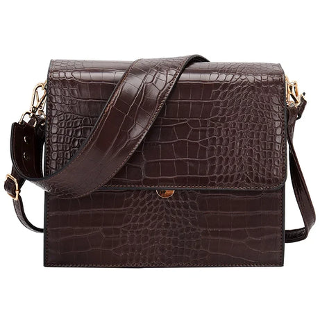 Sac Bandoulière Effet Croco