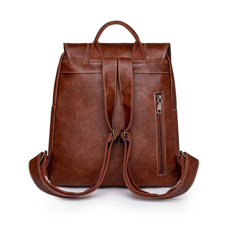 Sac Cartable Femme Design Vintage Marron