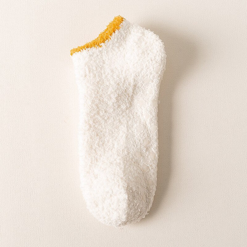 Chaussettes femme antidérapantes moelleuses