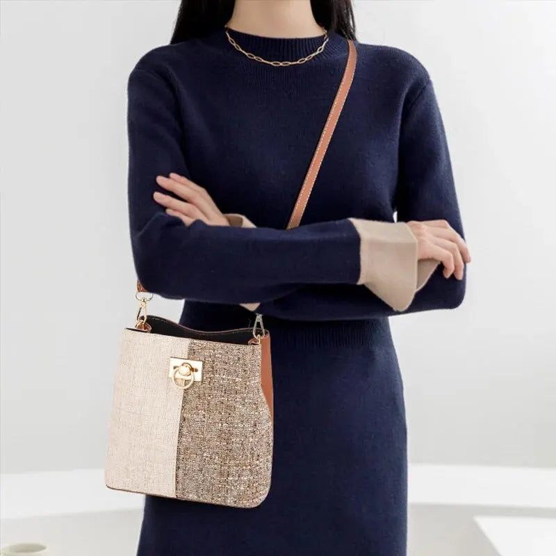 Petit sac à main tendance patchwork
