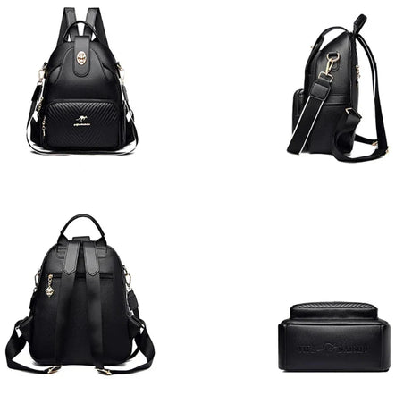 Sac à Main et à Dos Femme Robuste et Multipoches