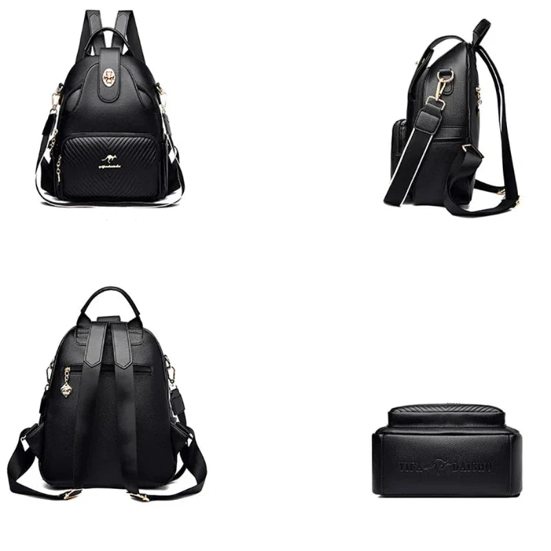 Sac à Main et à Dos Femme Robuste et Multipoches