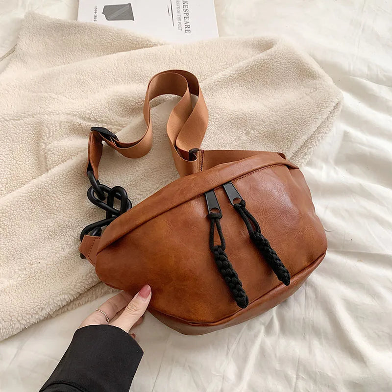 Sac à main banane cuir