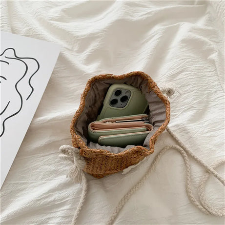 Sac Femme Bourse avec Pâquerette