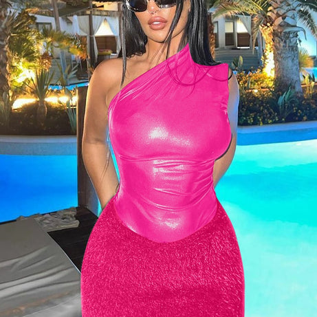 Robe de soirée deux pièces mini-jupe pour femmes - Windy