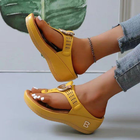 Sandales compensées pour femmes - Swiga